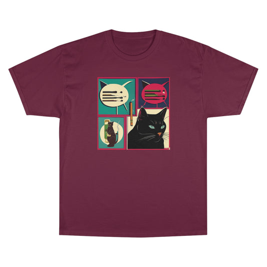 Boxed Cat Champion T-Shirt