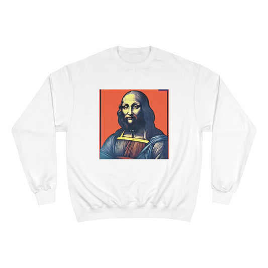 Leonardo Da Vinci Pop Art Champion Sweatshirt